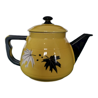 Yellow vintage teapot