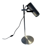 Lampe de bureau en aluminium et chrome vintage des années 1970