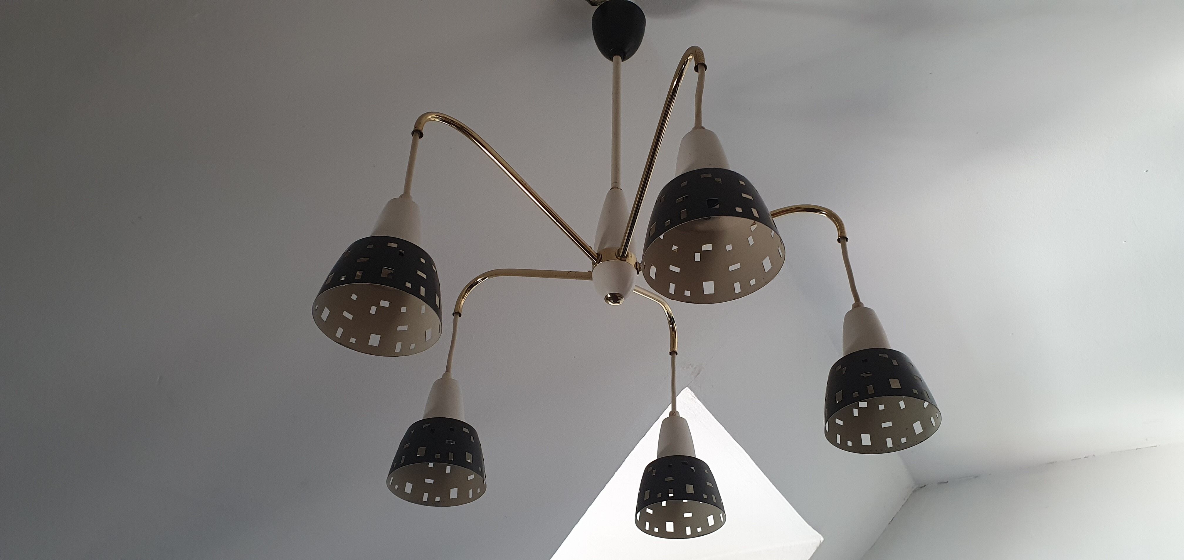 Modernist 1960s ceiling light