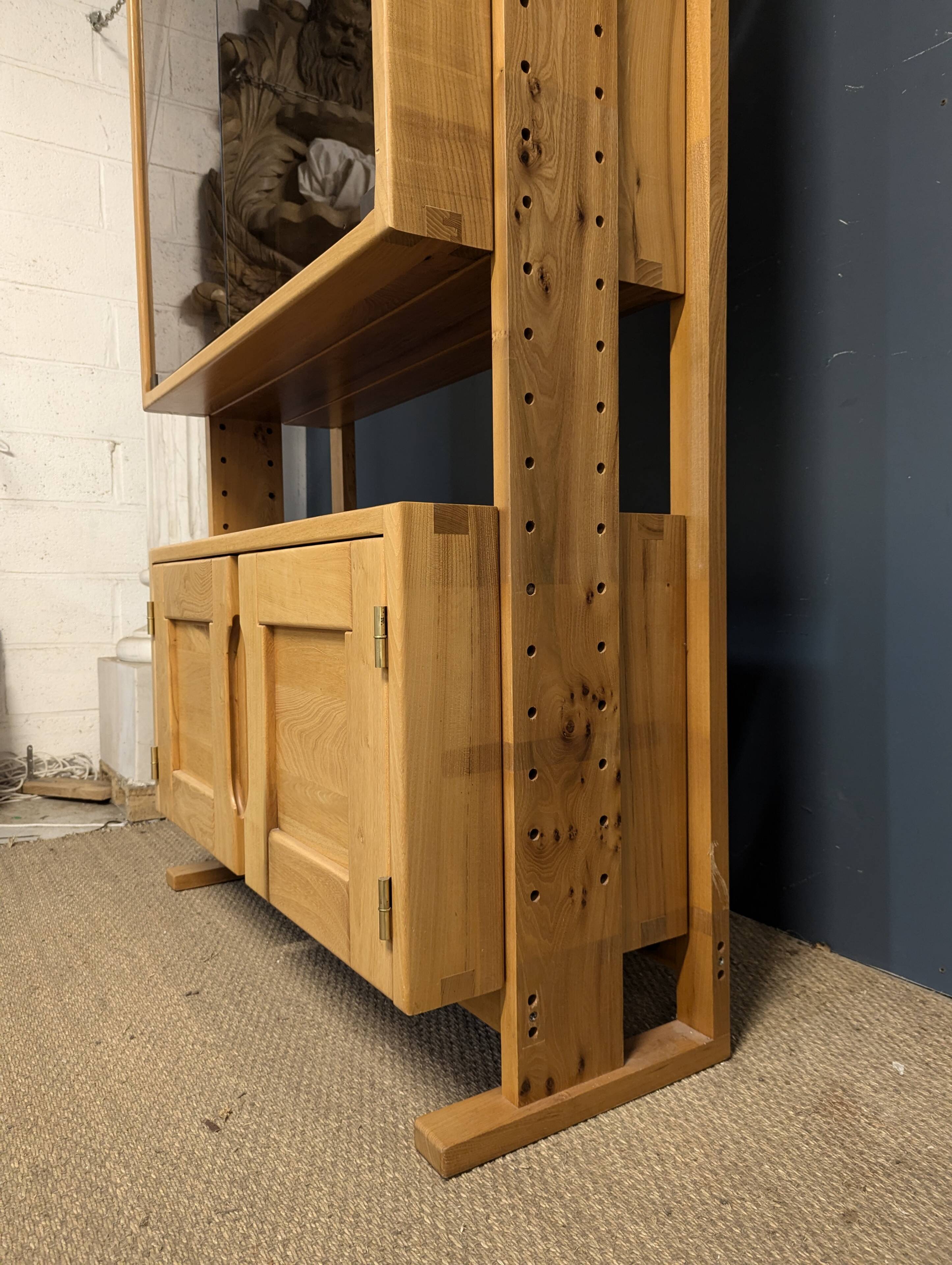 Glass storage cabinet