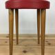 Tabouret Baumann rouge en bois