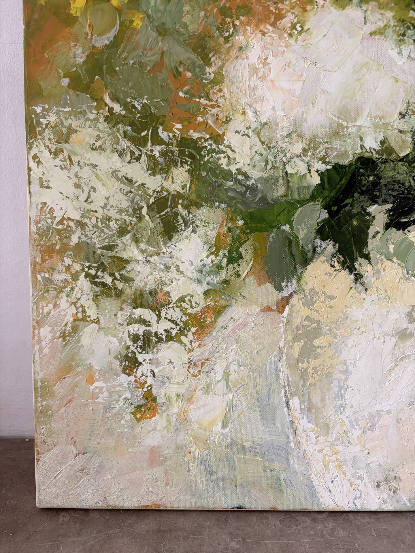 "June Bouquet", oil on canvas signed Bottini