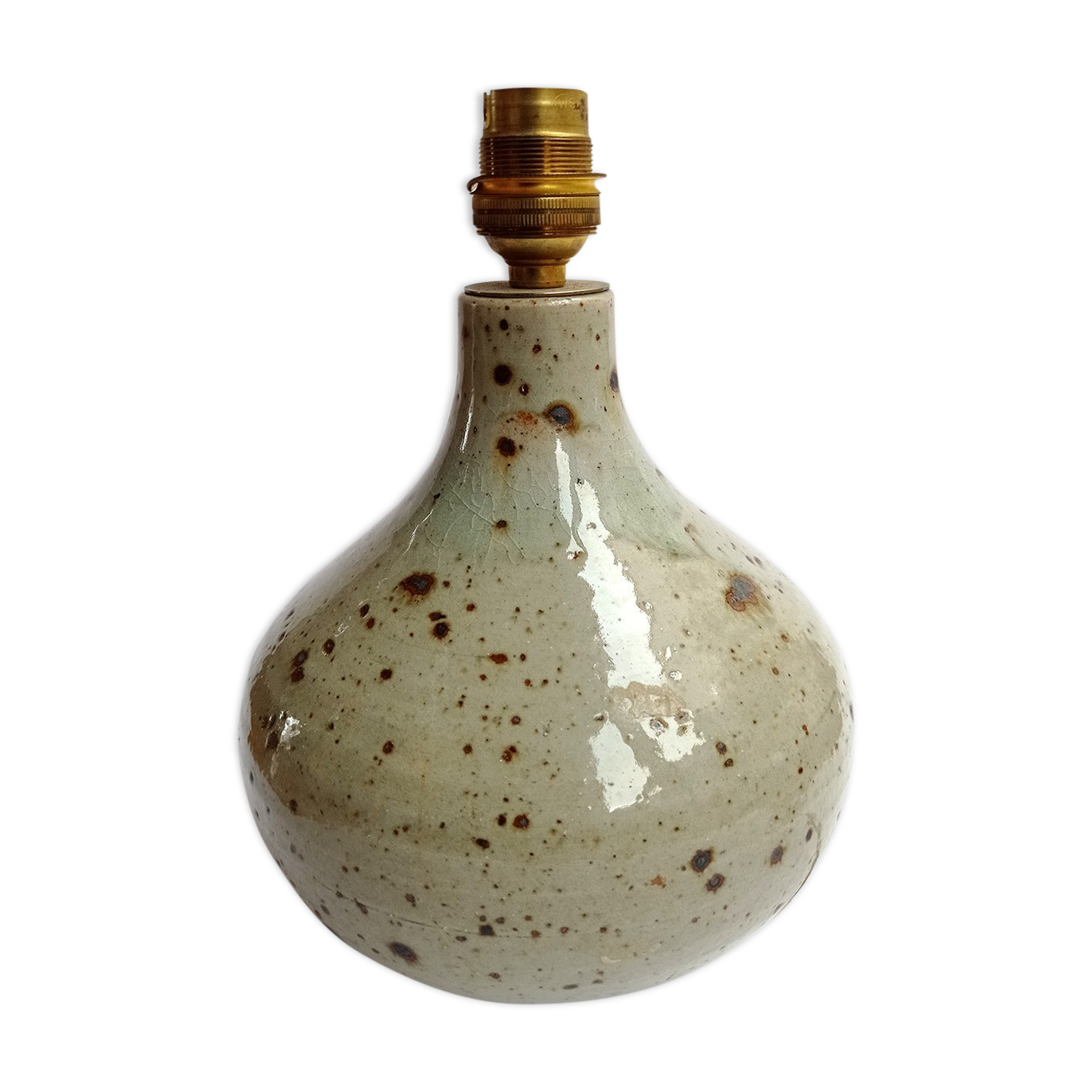Lampe en grès Puisaye La Borne circa 1970