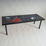 Mid-century modern  tiled coffee table by Antonio Denisco