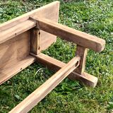 Antique bench in solid beech