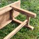 Antique bench in solid beech