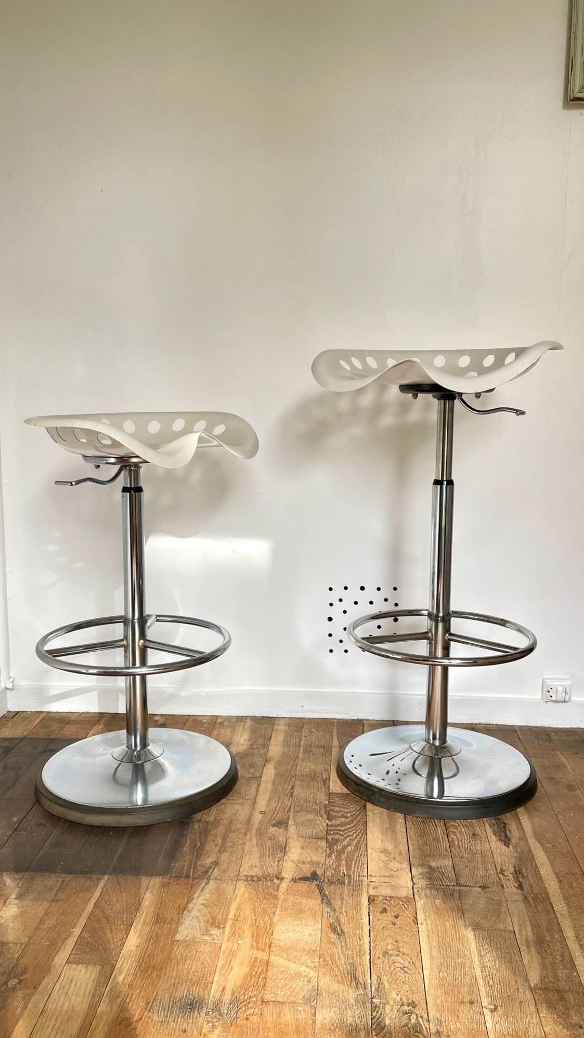 Tabouret haut mirima vintage assise tracteur