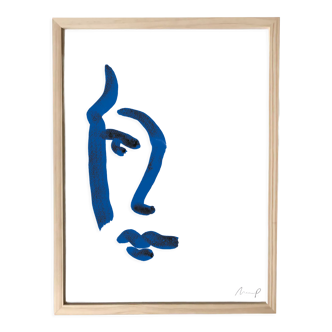 Illustration "Blue Portrait 5"