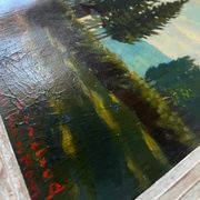 Tableau HST "Landscape of the Vosges" by Thiebaud Chapelle du Motiron Val-d'Ajol