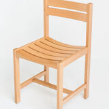 Chaise en hêtre massif conçues par André Sornay - France, années 1960