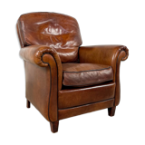 Vintage sheep leather armchair Heijingen