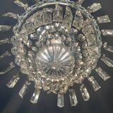 Lustre corbeille en cristal de bohème