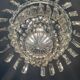 Bohemian crystal basket chandelier