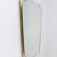 Mid-century illuminated wall mirror by Ernest Igl with brass crown, by Hillebrand.