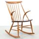 Scandinavian rocking chair by Illum Wikkelso model IW3