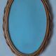 Old rattan mirror