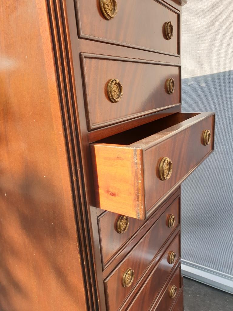 Georgian mahogany style english week planner