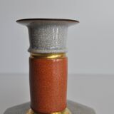 Royal Copenhagen Crackle glaze porcelain candle holder,Denmark 1950s
