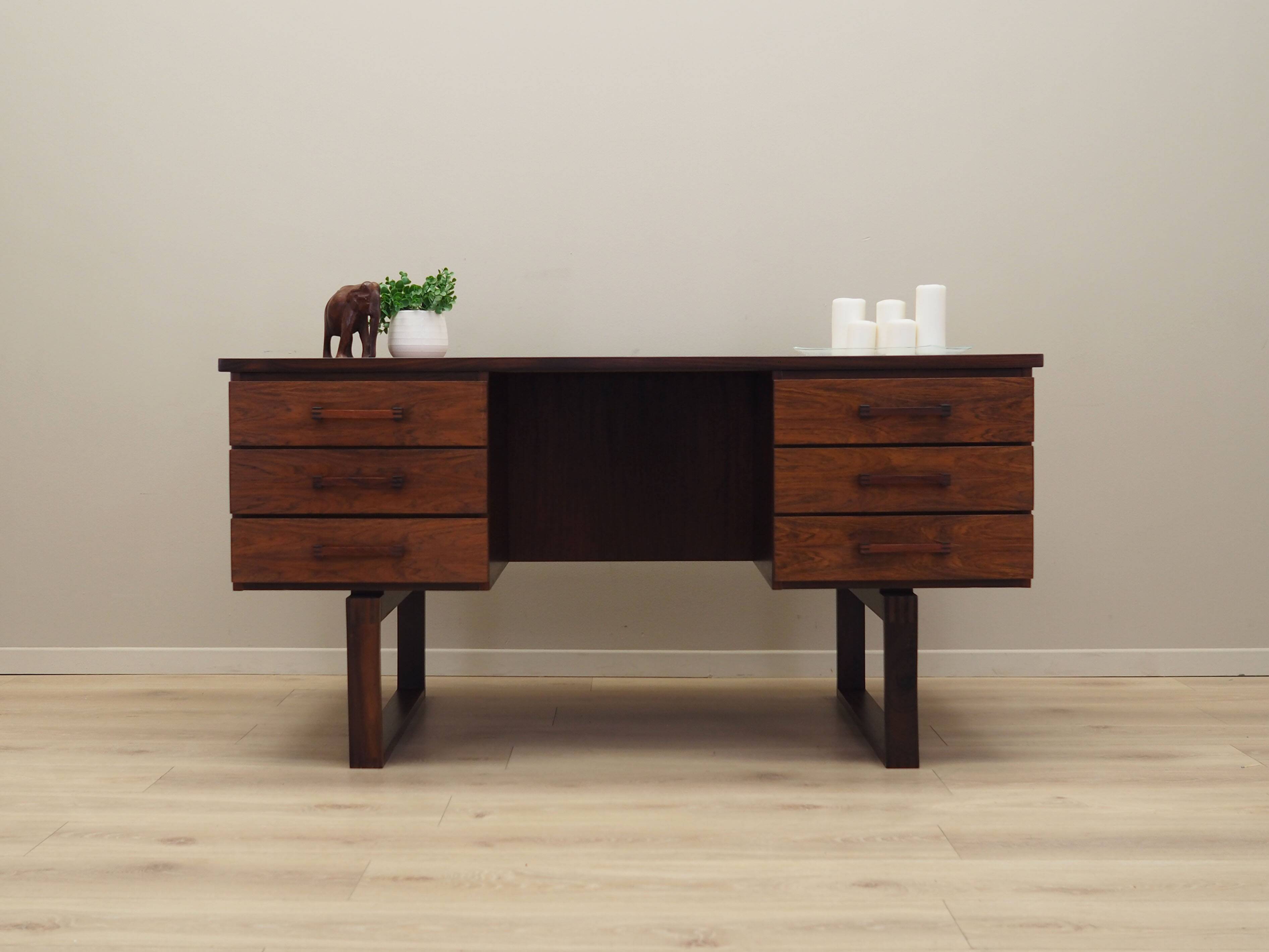 Rosewood desk, Danish design, 1960s, designer: Torben Valeur & Henning Jens