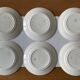 6 antique flat plates in faience from BADONVILLER