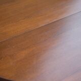 Round wooden table with 1 extension, wooden dining table, dining room table, kitchen table