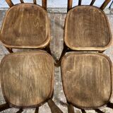 Baumann curved wood bistro chairs