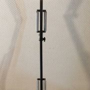 Large black Aluminor articulated desk lamp made in France vintage 1970
