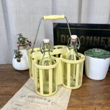 Yellow vintage bottle holder