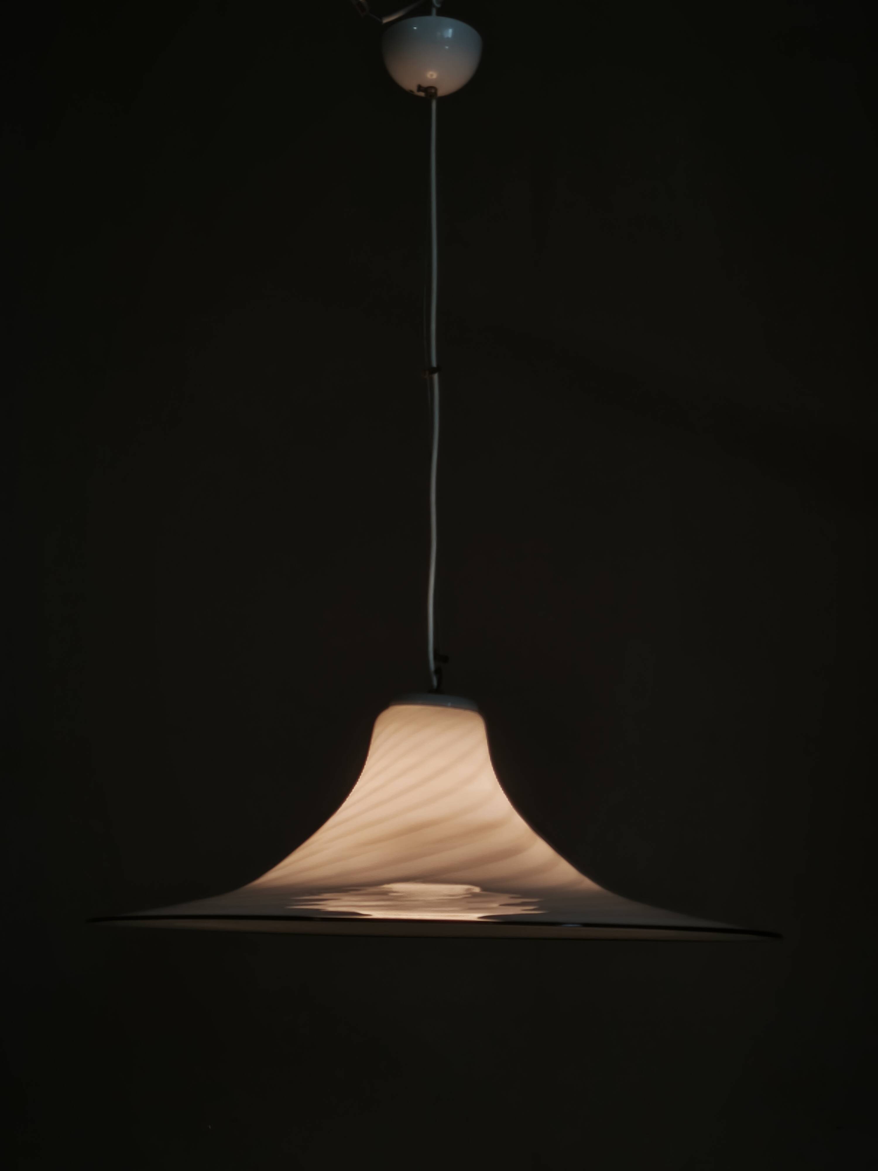 1970s Italian Murano Glass Space Age Pendant Light