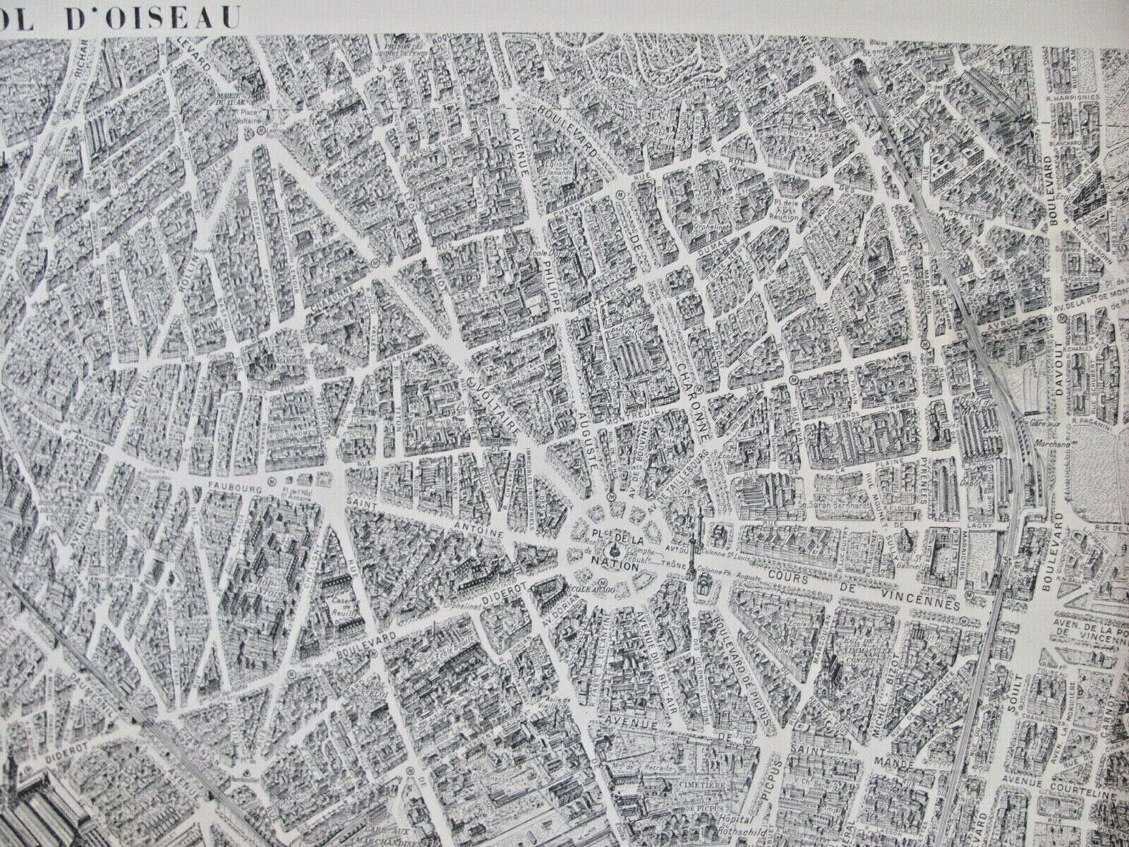 Map of Paris - Peltier Blondel La Rougery