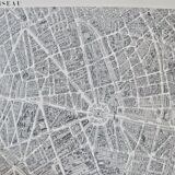 Map of Paris - Peltier Blondel La Rougery