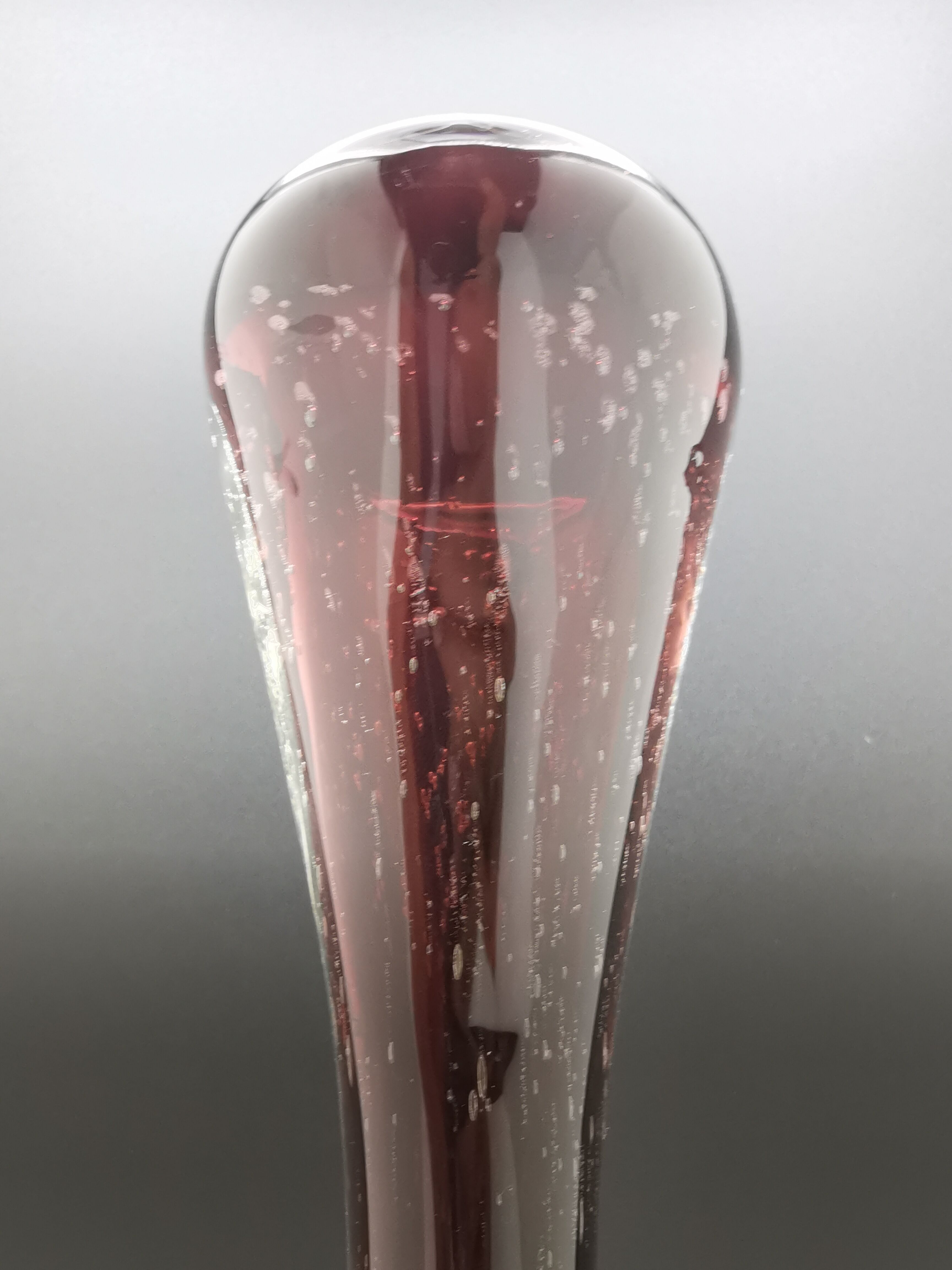 Vintage glass vase bubble 60s/70s