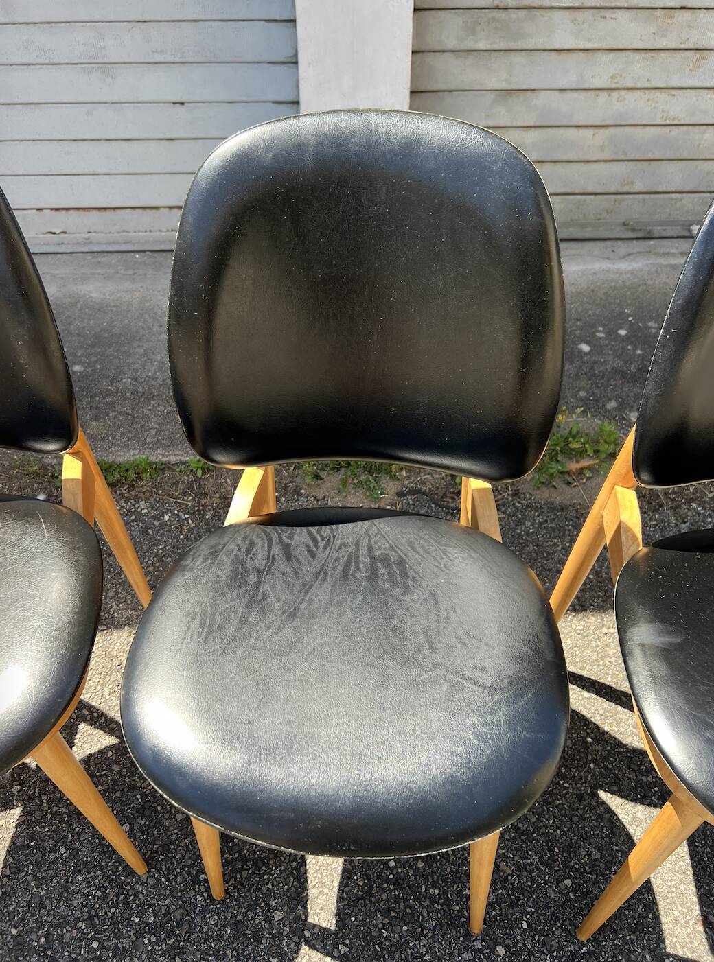 (Lot) 5 Chaises Pégase, Pierre Gurariche pour Baumann