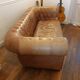 3-seater chesterfield sofa in tan leather