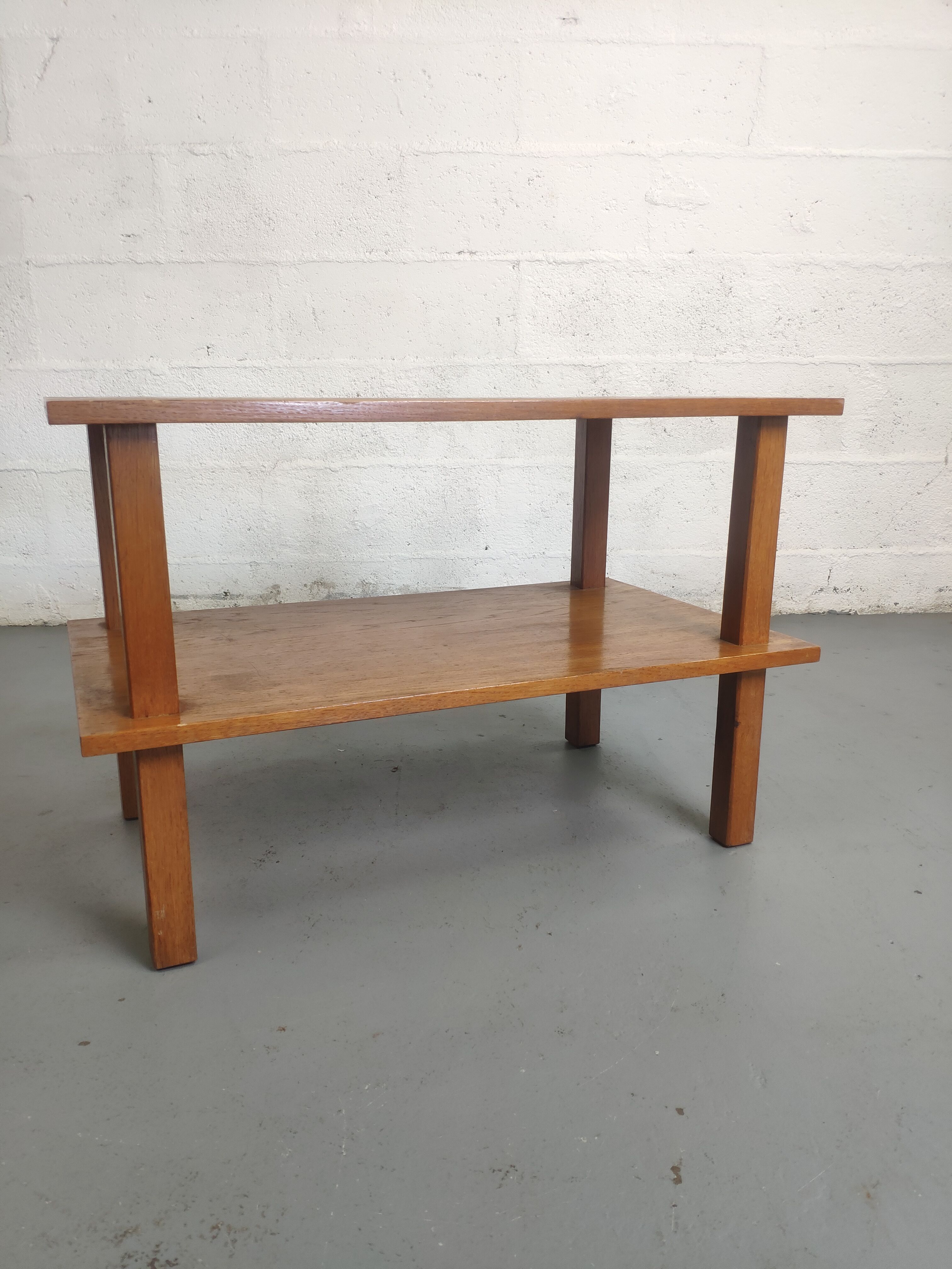 Wooden coffee table with top