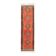 1970s Vintage Turkish Hand-Knotted Wool Cotton Orange Runner Rug 92x320