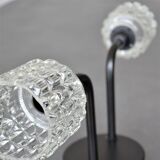 Double cut glass wall light