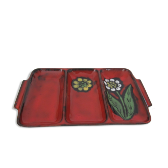 Vintage Bresse ceramic raw vegetable dish