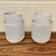 SET OF 2 LARGE METAL CANDLE HOLDERS IN SCANDINAVIAN DESIGN.