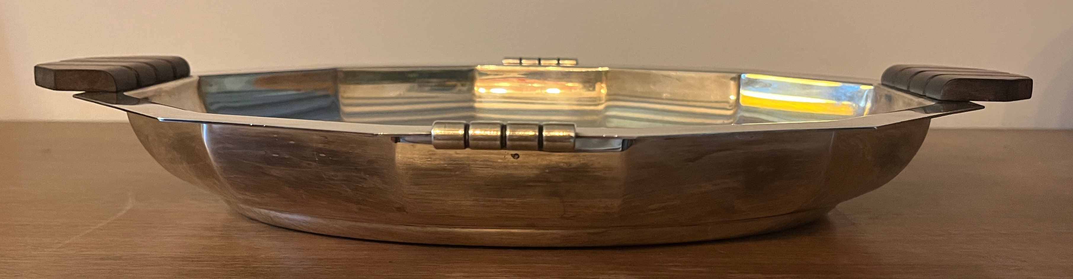 Art Deco plate Durousseau & Raynaud Silver-plated Rooster hallmark 15g