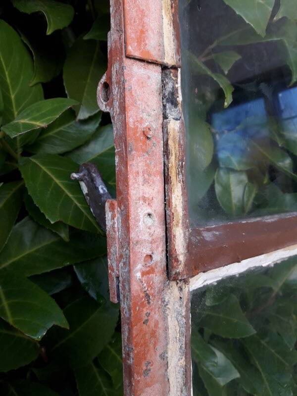 W84xH137.5 industrial curved metal glass frame window