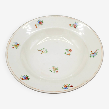 Plate with small flowers from the Le Moulin des Loups Manufacture - Orchies - 1920