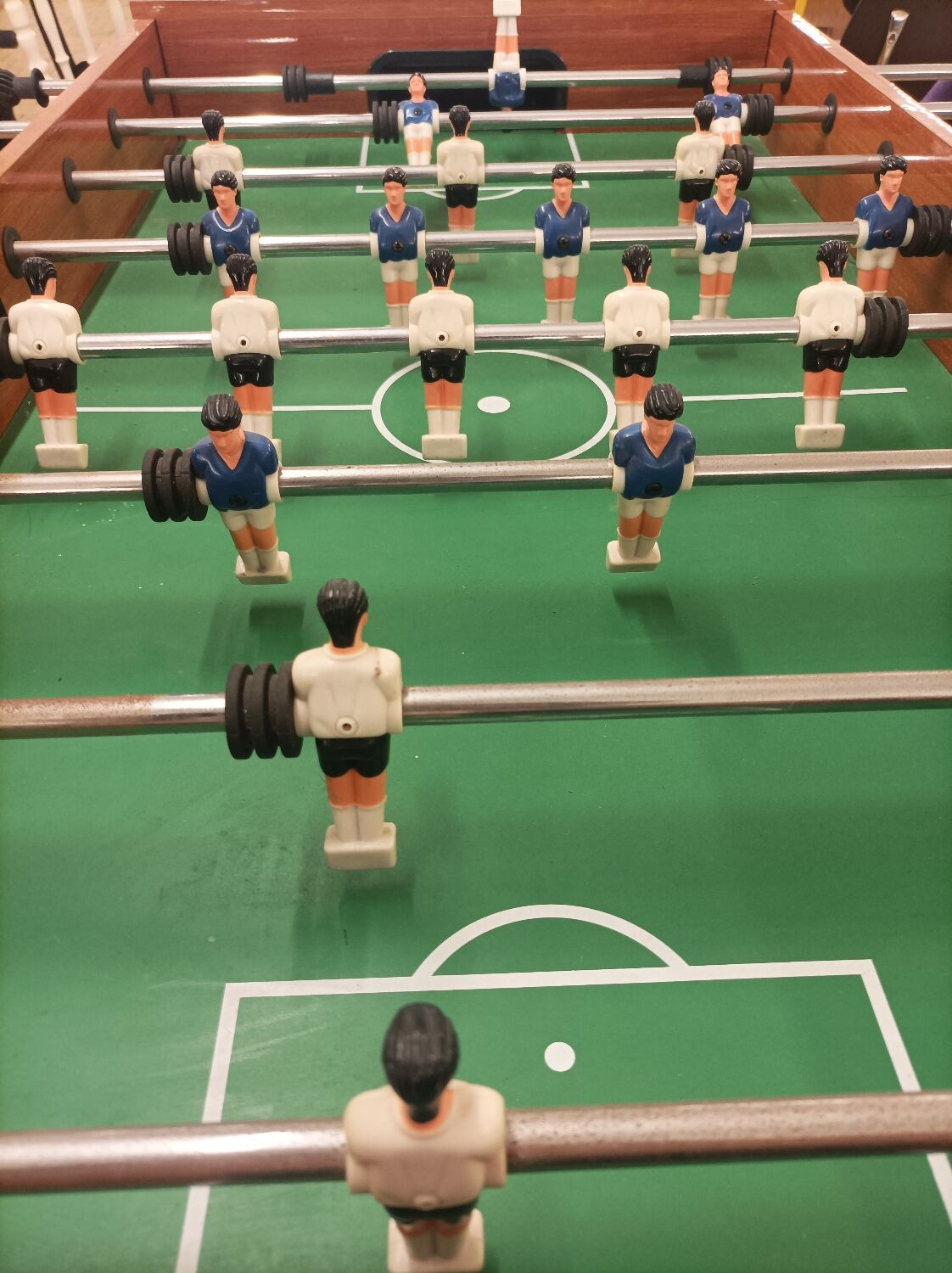 Old table football wood chrome vintage