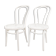 Paire de chaises bistrot vintage bois courbé, style café viennois classique
