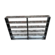 Aluminum and wood shelf