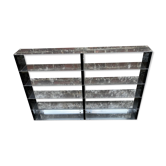 Aluminum and wood shelf