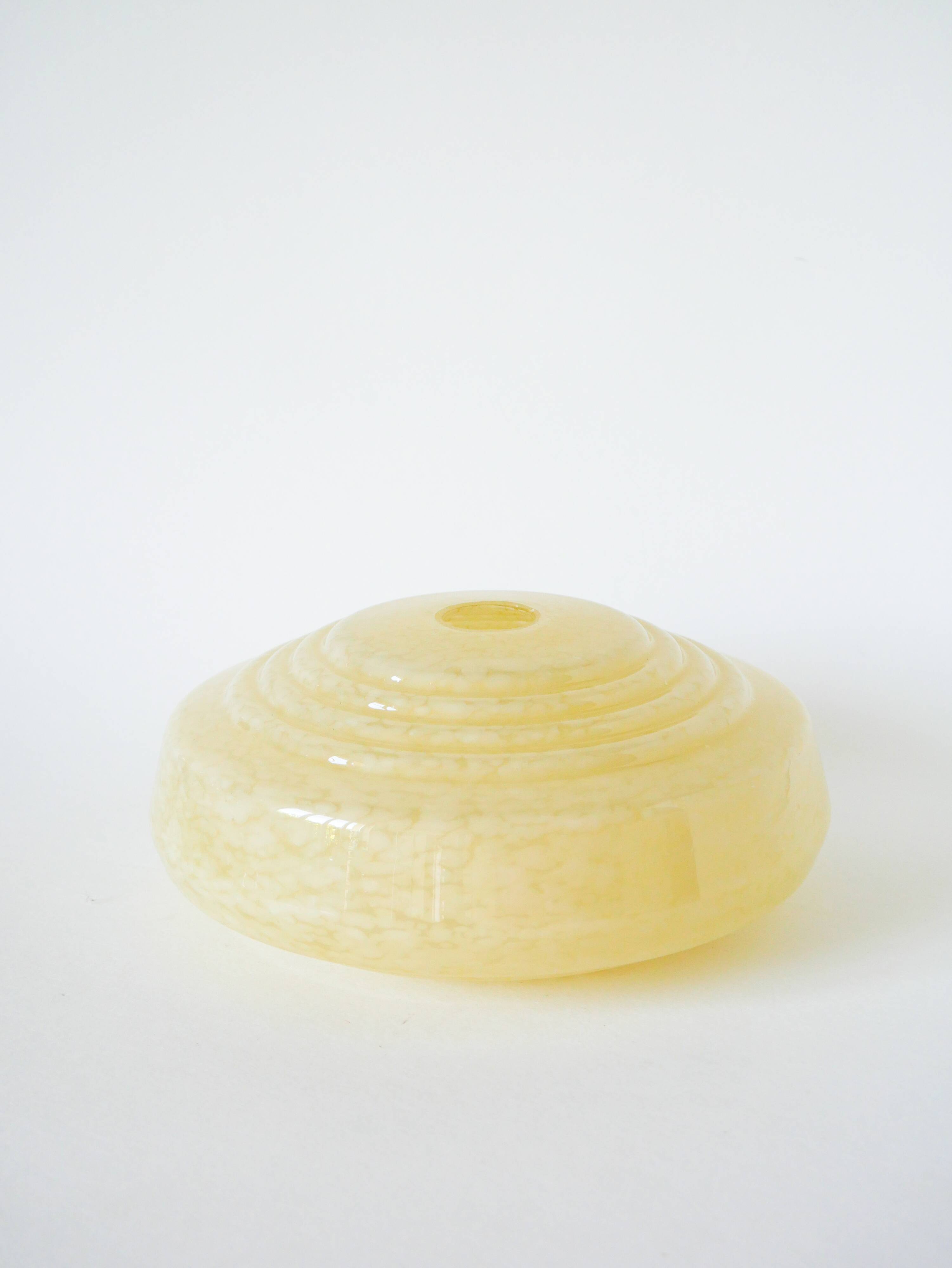 Clichy glass suspension, Yellow, 1930 - 21.5 x 8.5 cm