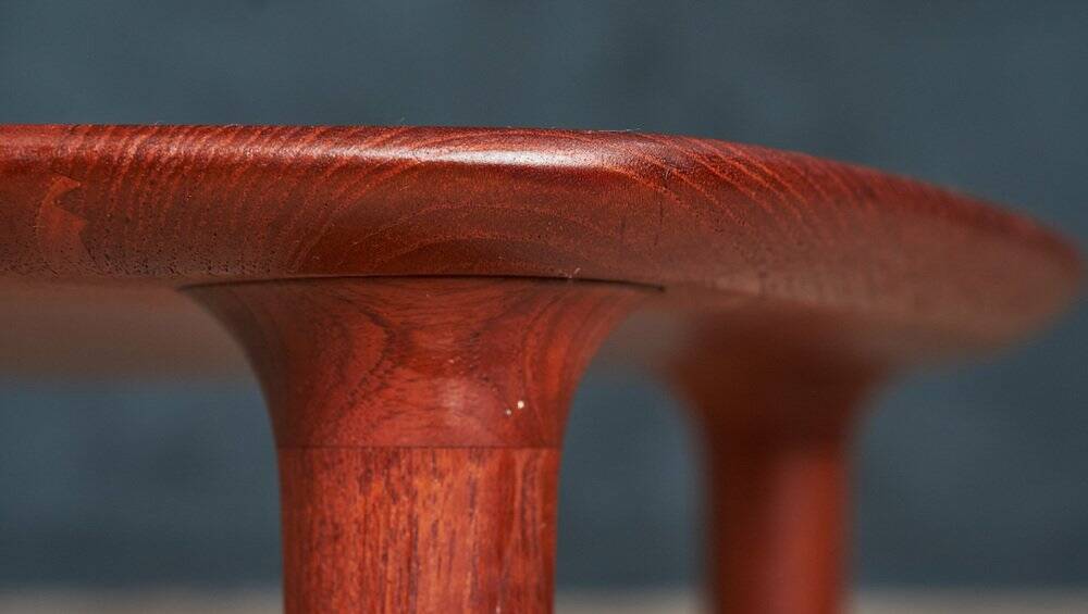 Mid-Century Danish Solid Teak Side Table, 1960s