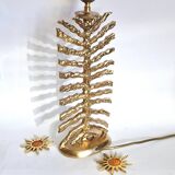 Gilded bronze lamp Stéphane Galerneau