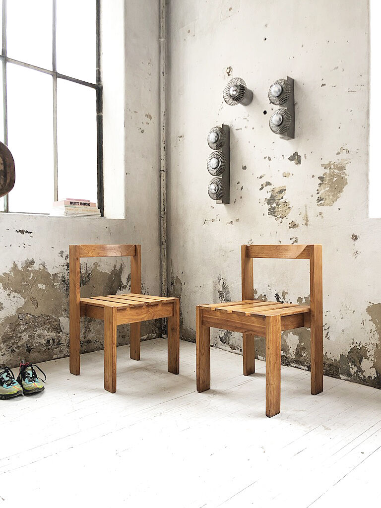Duo de chaises pin